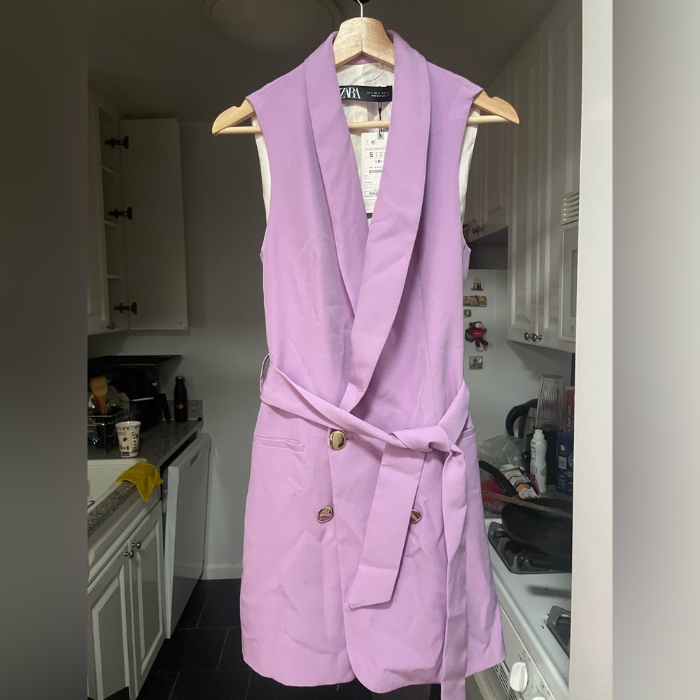 Zara brand new green blazer dress